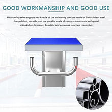 Acivirdde Pool Diving Platform, Diving Board with Stainless Steel Base, Non-Slip Surface, Adjustable Incline, Competition Diving Equipment.