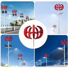 ZSFHJZC 3000W/4000W/5000W Wind Turbine Generator, 12V 24V 48V 5 Blades Vertical Wind Turbine Kit, 3 Phase AC Permanent Magnet Generator with Controller, Small Wind Turbine Generator,4000W-12V