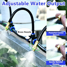 Outdoor Misting Kit for Site, Spray System with Brass Mist Nozzles