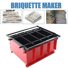 Metal Log Briquette Press | DIY Fireplace Fuel Recycler | Convert Waste Paper to Heating Bricks for Home Stove