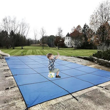 Winter Inground Pool Safety Cover for Rectangle/Oval/Kidney Shaped Pools, Heavy Duty Swimming Pool Protective Covers with Hardware Kit, Rectangular High Strength PP Mesh Extra Durable(3m x 6m/10ft x 1