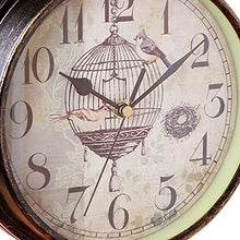 RJYYYDS Double-Sided Outdoor Garden Clock - Wrought Iron Fashion Wall Metal ClockClock with Bell Shape