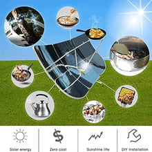 Brennstofffreier Solarkocher, 1800 W Konzentrierender Solarkocher Solarkocher Sonnenofen Outdoor-Ofen 1,5 M Durchmesser Parabolischer Brennpunkt Temperatur: 700–1000 ° C Für Outdoor-Wander-Picknick