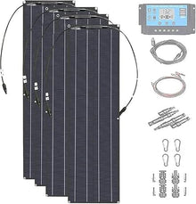 KZZAAO Flexible Solar Panel 800W 18V Monocrystalline with 40A Charge Controller for Motorhome