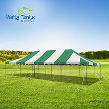 Party Tents Direct 20' x 40' Weekender Pole Canopy, Green Top & Sidewalls