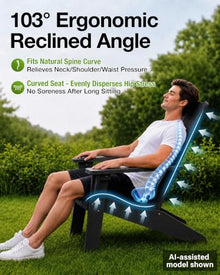 MXIMU Adirondack Chairs Set of 4, 450lb Capacity & 33in Tall Backrest