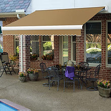 Awntech 8' Full Cassette Manual (8' x 6.5') Retractable Patio Awning, Tan