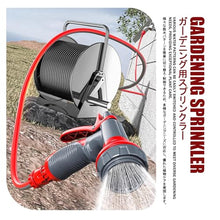 FENOKD Stainless Steel Garden Hose Reel Cart Hanger, Heavy Duty Holder for Outdoor Yards, Driveways, Farms, Patios,Stainless Steel B-30m