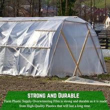 Farm Plastic Supply - 6 Mil White Plastic Sheeting - Overwintering Film, 6 Mil White Plastic Film, Greenhouse Plastic, Durable Plastic Sheeting (40' x 50')