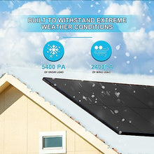 9BB 31PCS 360W 12V/24V Bifacial Solar Panel Monocrystalline Kit, High-Efficiency Mono Cells Off-Grid Charge System for House Rooftop Residential Commercial Home Marine Boat Shed Farm