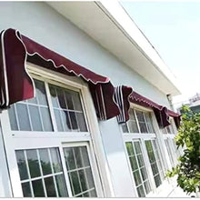 2pcs Water-Resistant Folding Awning Canopy for Doors & Windows Outdoor Patio Cover Weatherproof Shelter awnings