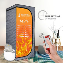 Sauna, Full-Body Home Steam Bath with 4L Steam Pot, Anti-Dry Burning and Automatic Power-Off Functions to Help Refresh and Improve Overall Health.