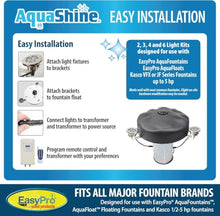 EasyPro WFL4-150 AquaShine White Fountain Light Kit. 4 Lights. 150' Cord