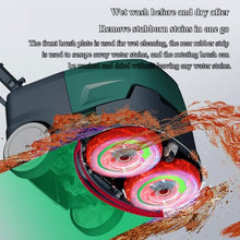 STMKB Walk Behind Floor Scrubber Machine, Cleaning Width 15 Inches, 90 Minutes Battery Life, 4.8l/5.8l Dual Water Tanks, 10kg Lightweight Design, Suitable for 100~1000㎡ Places
