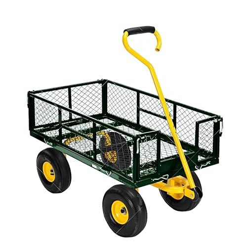 Heavy-Duty Steel Garden Cart