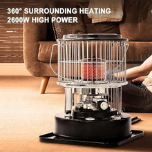 2-in-1 Portable Camping Stove & Tent Heater, 2600W Dual-Power Kerosene Cooker for Outdoor Camping, Ice Fishing, Patio Use, Non-Electric Outdoor Heating Solution