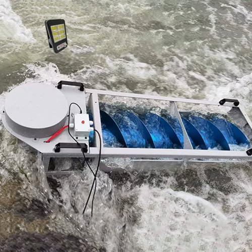 OLONETO Archimedes Spiral Hydraulic Generator 1500W High-Power Portable Water Turbine Generator Efficient Low-Head Clean Energy System With Magnetic Levitation Core