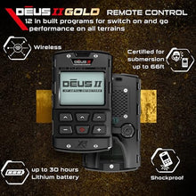 XP Deus II Gold High-Power FMF Metal Detector for Adults (5x9 HF2 Coil)