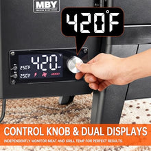 Vertical Pellet Smoker with Cover & Meat Probe, 4-Rack Electric BBQ Smoker Grill, 616 sq in Cooking Space, Digital LED Temperature Control for Outdoor Smoking Ribs, Brisket, Chicken & Sausage