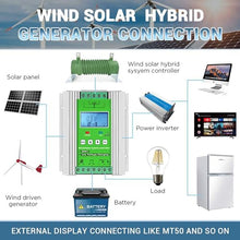 1000W Wind Solar Hybrid Charge Controller with LCD Display,12V/24V/48V Automatic Wind and Solar Charge Controller, Wind Solar Power Accessories,12V24V