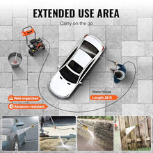 VEVOR Gas Pressure Washer, 3500 PSI 2.6 GPM, Gas Powered Pressure Washer with Aluminum Pump, Spray Gun and Extension Wand, 5 Nozzle Set, for Cars, Fences, Homes, Driveways, Patios Furniture Horizontal