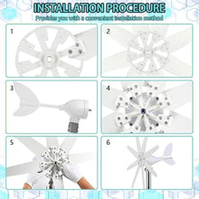 16000W/20000W Solar Wind Power Kit Wind Turbine Kit 12V 24V 48V Wind Turbine Generator with 8/10 blades - Off Grid power for Boat,Caravan,Motorhome,Lighting,Shed,Hut,Log Cabin(16000W(8 blades),48V)
