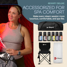 LifePro Revivify Portable Steam Sauna Box for Home