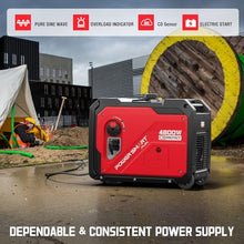 PowerSmart 4800W Inverter Generator,Parallel Ready&Electric Start Super Quite Gas Powered,RV Ready with 30A Outlet, EPA & CARB Compliant for Home Backup, Camping,Portable Power Station