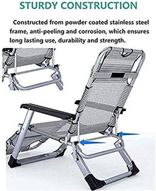 Lightweight Adjustable Sun Lounger Zero Gravity Seat Rocking Garden Chair Resistant Folding Recliner for Outdoor Patio Terrace Lawn Camping Relaxing Chair Support 200 Kg