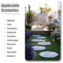 Elitix Stepping Stone Ourdoor Step Walkway Stones 1 Pcs 6pcs, Resin Stepping Stone Kit with Tree Pattern, Rustic Paving Stones for Backyard Flooring, Decorative Stones(Color:6 pcs)