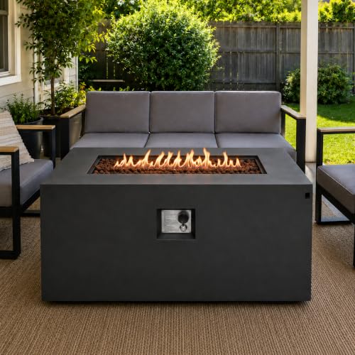 Vaztrlus 42-Inch Propane Fire Pit Table,50,000 BTU, Hidden Tank, Burner Lid