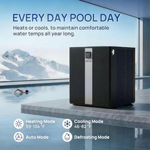 TURBRO 116,000 BTU Full DC Inverter Swimming Pool Heat Pump, 220-240V