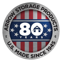 Arrow Shed Elite 12' x 16' Tall Outdoor Steel Storage Shed with High Gable and Lockable Doors Storage Building, Anthracite