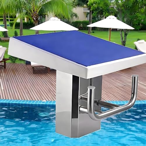 ByBoDi Indoor Outdoor Pool Jump Board,Heavy Duty Swimming Pool Diving Board,Stainless Base,Non-Skid Countertop 15° Incline for Competition Training Luxury