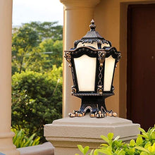 Outdoor Wall Lights, Strong Durable European Retro 2-Heads Lawn Garden Waterproof Outdoor Floor Lamp High E27 Pole Lamp Traditional Victoria Landscape Street Lamp Lawn Garden Pathway Lighting Landscap