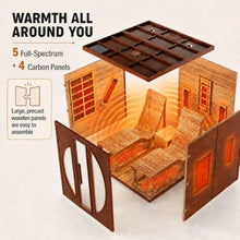 AURGOD Far Infrared Home Sauna Room, Luxurious Canadian Red Cedar Sauna with 2 Oversize Recliners, 220V, 3400 W, 9 Heating Element, Bluetooth Speakers, Ceiling Chromotherapy, Oxygen Bar, Low EMF