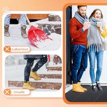 10-30in Snow Melting Heat Mats, Heated Outdoor Mats, Non Slip Rubber Heating Entrance Mats With Power Cord, Electric Ice Melting Mats, For Walkways, Stairs, Sidewalks, Garages(38.1x609.6cm/15x240in)