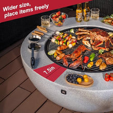 Art3d 42.5" Round Fire Pit, Modern Outdoor Fire Pits for Outside Patio, Bonfires, Heating & BBQ