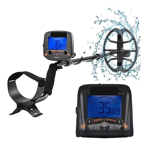 UYCVT Metal Detectors, Tc-600 Metal Detector Professional Underground Depth Gold Detector Treasure 19.2Khz High Frequency Pinpoint Detecting