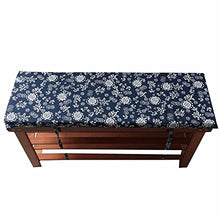XIEMINLE Garden Bench Cushion Dining Chair Cushion 2/3 Seater Indoor, Rectangle Swing Seat Pads with Ties, Soft Colorful Seat Cushions Suitable for Park Kitchen Garden Swing,140 * 50 * 3cm,Style4