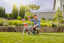 Gardena 18547 CleverRoll M Metal Frost-Proof Hose Cart with Easy Hose Guide, Includes: 85-Feet ½” Flex Hose, Cleaning Nozzle, and Connection Parts, Made in Germany