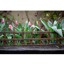 Landscape Edging Decorative Fence Garden Border Woven Willow Edging Spring Garden & Yard Maintenance (Color : A(23.6inch/60cm), Size : 10PCS)
