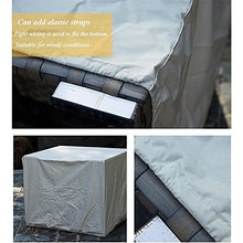 Garden Furniture Covers, Waterproof Patio Table Cover Tear Resistance 420D Oxford Fabric UV Resistant Protective Covers for Table Chair Sofa Outdoor Keep The Furniture Intact (Grey 180 x 180 x 90 cm)