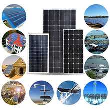 5JJJLOOOPP 50/70/80/100 W 12V Monocrystalline Solar Panel Energy Saving Power Generation System for Home or Outdoor Can be Used to Charge 12v Battery (Long 100W) (Short 100W)