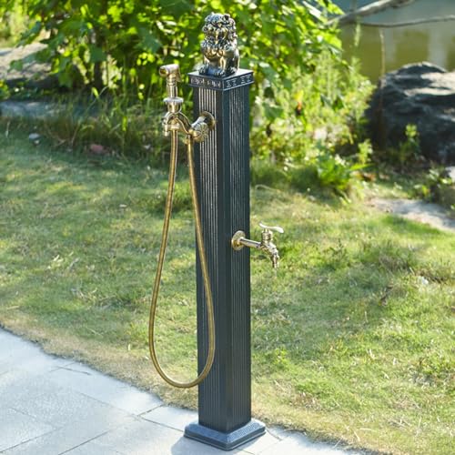 Outdoor Water Faucet, Floor Mount Water Tap, Frost Free Outdoor Faucet, Stainless Steel Frost-Proof Garden Hydrant Faucet, Ideal for Outdoor Use and Gardening Needs