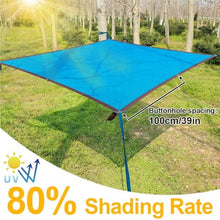Heavy Duty 80% Sun Shade Cloth - Blue Sunshade Netting with Grommets for Garden, Pergola, Greenhouse - Outdoor Sunblock Mesh Tarp (5x10ft, 15x60ft, 20x20ft, 30x35ft, 45x55ft, 25x50ft)