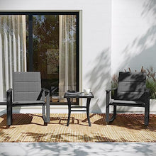 Flash Furniture Rocking Chair Bistro Set, Black, 3-Piece Set
