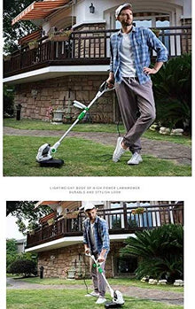 JOMRTS Rotary Mowers Electric Lawn Mower, 550W Small Household Weeder, Multi-Function Lawn Trimmer 360 ° Without Dead Angle,Handh.