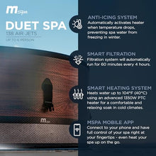 MSpa 6-Person Inflatable Hot Tub, Duet Round Bubble Massage Spa