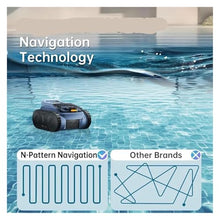 Pool Vacuum, Robotic Cleaner Wall Climbing Robot, Sonar Navigation Above Ground and Inground Pools